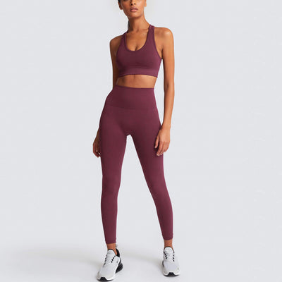 Conjunto Deportivo de Sostén y Top Fitness Europeo Americano - Image 5