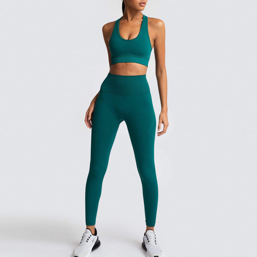 Conjunto Deportivo de Sostén y Top Fitness Europeo Americano - Image 7