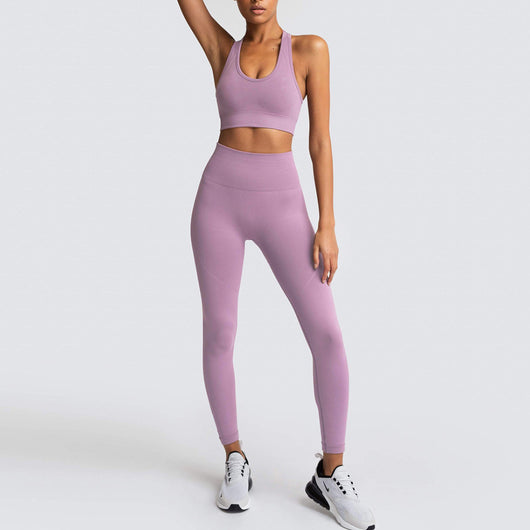 Conjunto Deportivo de Sostén y Top Fitness Europeo Americano - Image 11