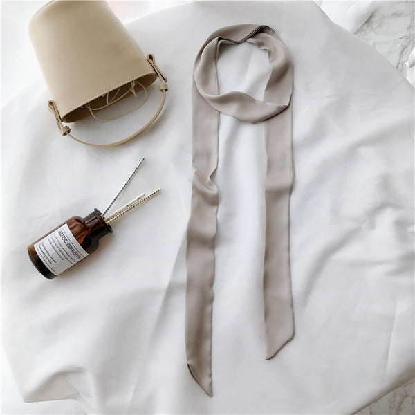 Pañuelo de Seda Pura Angosto - Diseño Minimalista Versátil - Image 4