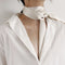 Narrow Pure Silk Scarf - Versatile Minimalist Design