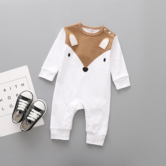 Mameluco Largo de Algodón con Diseño de Zorro para Niños - Image 9