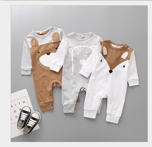 Mameluco Largo de Algodón con Diseño de Zorro para Niños - Image 11