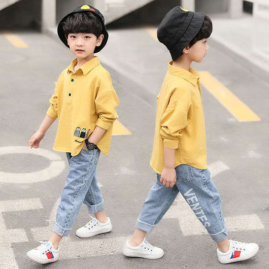 Pantalones de Mezclilla para Niños - Estilo Primavera Moderno - Image 3