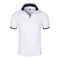 Polo Manga Corta Hombre Color Sólido con Cuello