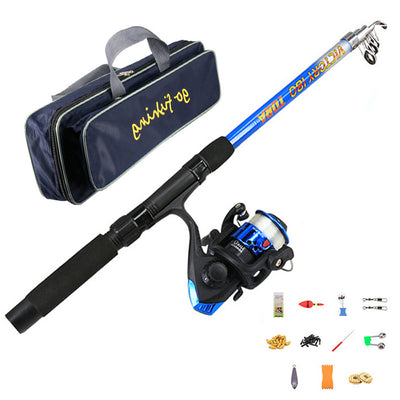 Kit Completo de Caña de Pescar Transoceánica con Accesorios Portátiles