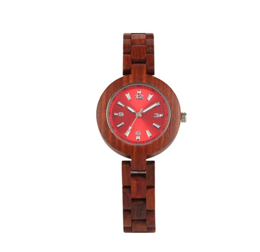 Reloj de Madera para Niña con Esfera Pequeña