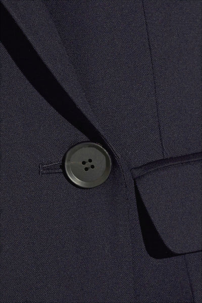 Vestido Ejecutivo con Cuello Solapa, Botón Único y Falda Fruncida Midi - Image 11
