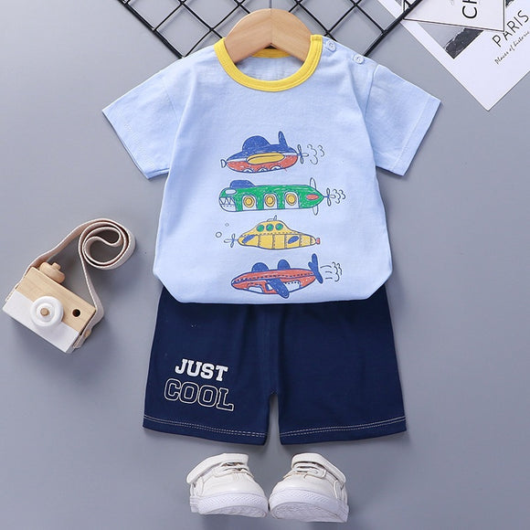 Conjunto de Verano para Bebés y Niños: Playera y Shorts (1-6 años)