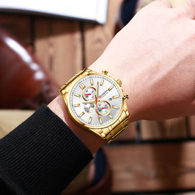 Reloj de Hombre Deportivo Acuático con Calendario y Correa de Acero - Image 8