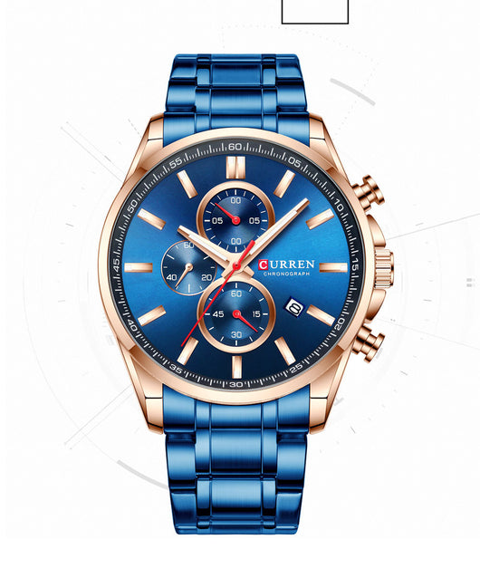 Reloj de Hombre Deportivo Acuático con Calendario y Correa de Acero - Image 7