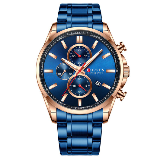 Reloj de Hombre Deportivo Acuático con Calendario y Correa de Acero - Image 4