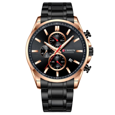 Reloj de Hombre Deportivo Acuático con Calendario y Correa de Acero - Image 5