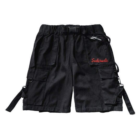 Pantalones Cortos Funcionales Holgados Estilo Japonés para Hombre