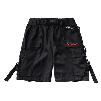 Pantalones Cortos Funcionales Holgados Estilo Japonés para Hombre