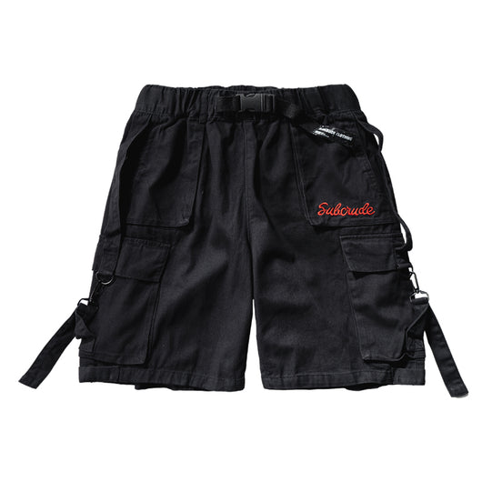 Pantalones Cortos Funcionales Holgados Estilo Japonés para Hombre