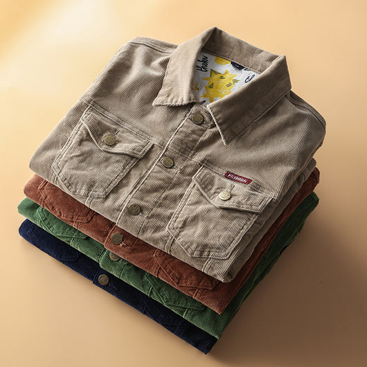 Chaqueta de Pana Juvenil Estilo Tooling - Diseño Moderno para Primavera y Otoño - Image 2