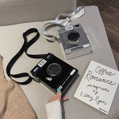 Bolsa Bandolera Cuadrada para Cámara - Diseño Minimalista y Elegante