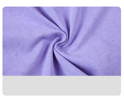 Camiseta Suelta Morada de Manga Media para Mujer - Largo Midi Verano - Image 10