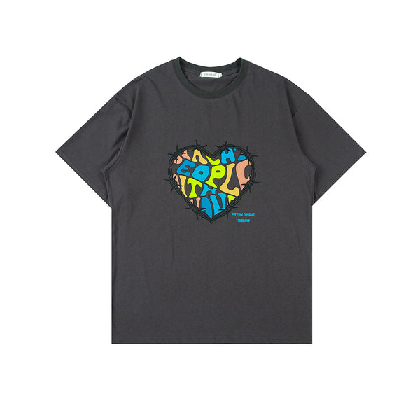 Camiseta Suelta Morada de Manga Media para Mujer - Largo Midi Verano