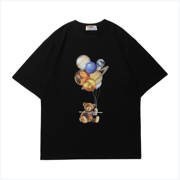 Playera Unisex Estampado Oso Estrella - Cómoda y Versátil para Parejas