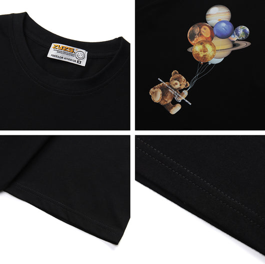 Playera Unisex Estampado Oso Estrella - Cómoda y Versátil para Parejas - Image 13