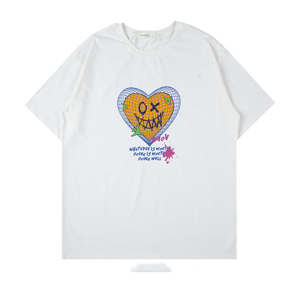 Playera Estampada de Amor Divertida - Casual Unisex de Manga Corta