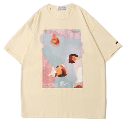 Camiseta Estival con Estampado de Pintura al Óleo - Image 6