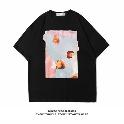 Camiseta Estival con Estampado de Pintura al Óleo - Image 9