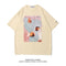 Camiseta Estival con Estampado de Pintura al Óleo