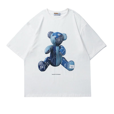 Playera Unisex Estampado 3D Oso Tide - Cómoda y Versátil para Parejas - Image 8
