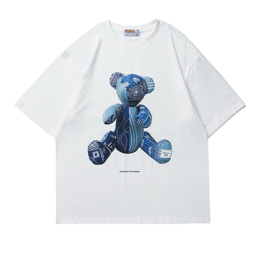 Playera Unisex Estampado 3D Oso Tide - Cómoda y Versátil para Parejas - Image 8