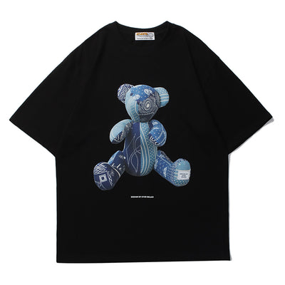 Playera Unisex Estampado 3D Oso Tide - Cómoda y Versátil para Parejas - Image 9