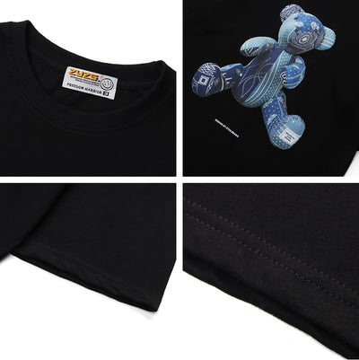 Playera Unisex Estampado 3D Oso Tide - Cómoda y Versátil para Parejas - Image 4