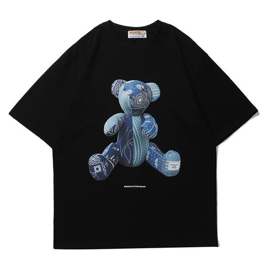 Playera Unisex Estampado 3D Oso Tide - Cómoda y Versátil para Parejas - Image 2