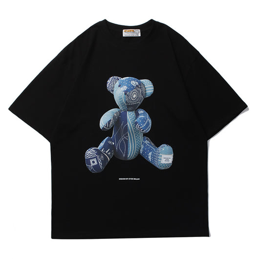 Playera Unisex Estampado 3D Oso Tide - Cómoda y Versátil para Parejas - Image 2
