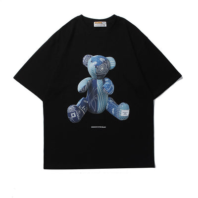 Playera Unisex Estampado 3D Oso Tide - Cómoda y Versátil para Parejas - Image 5