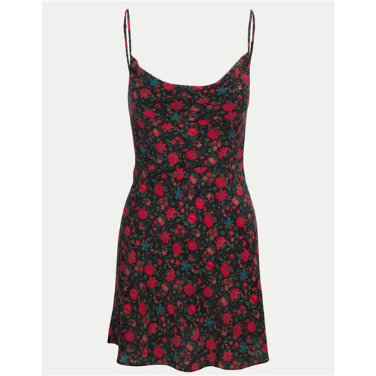 Vestido Camisero de Seda con Estampado Floral y Cuello Envolvente - Image 7