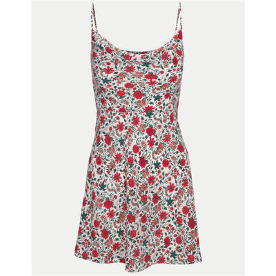 Vestido Camisero de Seda con Estampado Floral y Cuello Envolvente - Image 9