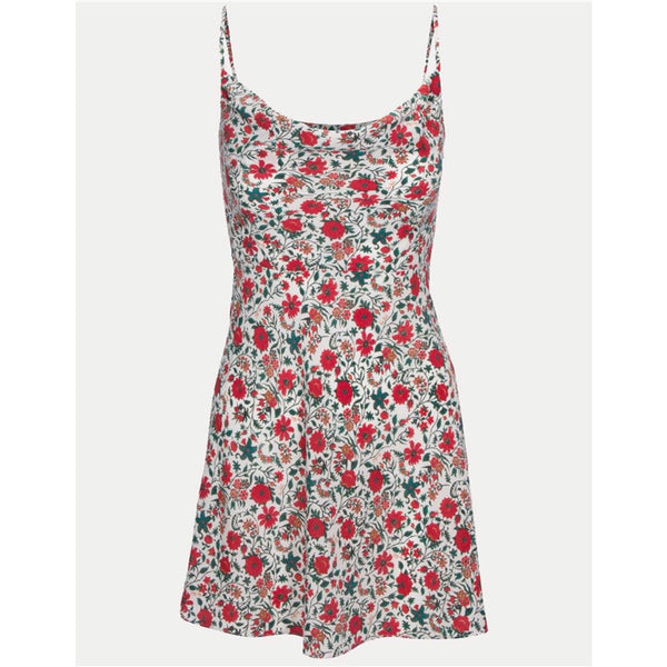 Vestido Camisero de Seda con Estampado Floral y Cuello Envolvente - Image 5