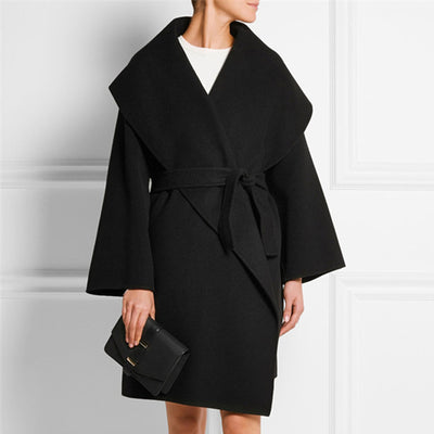 Abrigo Suelto Elegante Oversized con Cinturón - Image 9