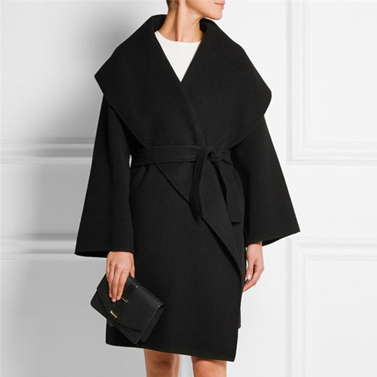 Abrigo Suelto Elegante Oversized con Cinturón - Image 9