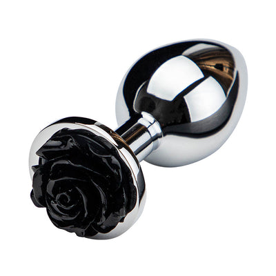 Plug Anal de Metal con Diseño de Rosa - Premium para Parejas - Image 11