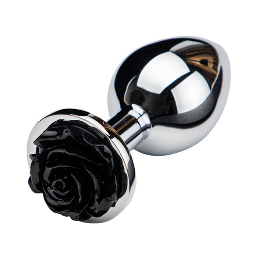 Plug Anal de Metal con Diseño de Rosa - Premium para Parejas - Image 3