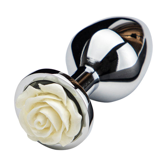 Plug Anal de Metal con Diseño de Rosa - Premium para Parejas - Image 4