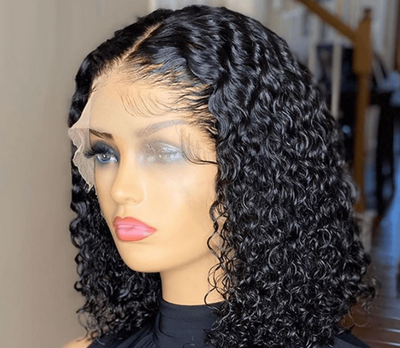 Peluca de Cabello Rizado Corto Negro - Fibra Sintética Premium - Image 7