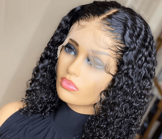 Peluca de Cabello Rizado Corto Negro - Fibra Sintética Premium - Image 8