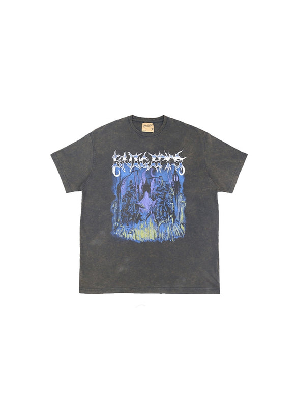 Retro Knight Style Hip-hop Short Sleeve T-Shirt