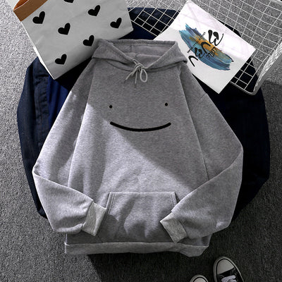 Sudadera con Capucha Preppy Suelta de Color Sólido para Estudiantes - Image 6