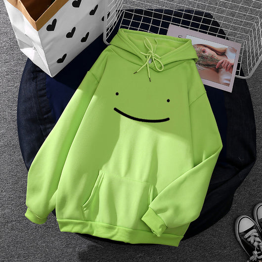 Sudadera con Capucha Preppy Suelta de Color Sólido para Estudiantes - Image 7